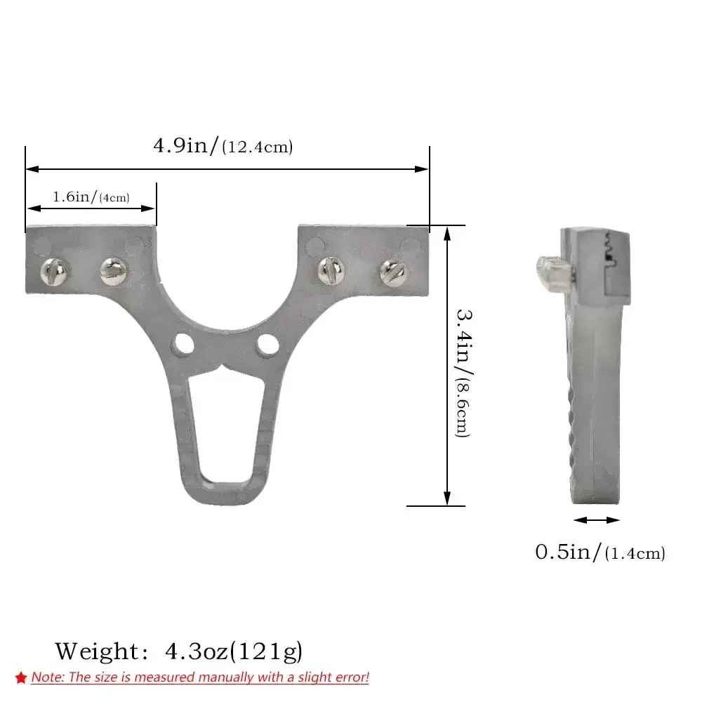 Zones de tête de fronde longue en alliage d'aluminium, fronde de bricolage faite maison, accessoires spéciaux, fronde télescopique haute puissance, pièces de rechange