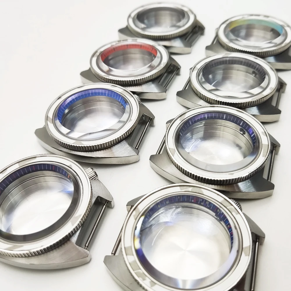 Reloj plateado NH35 NH36 de 36mm, caja de cristal de zafiro, resistente al agua, reloj de pulsera mecánico de acero inoxidable 316L, reloj para hombre