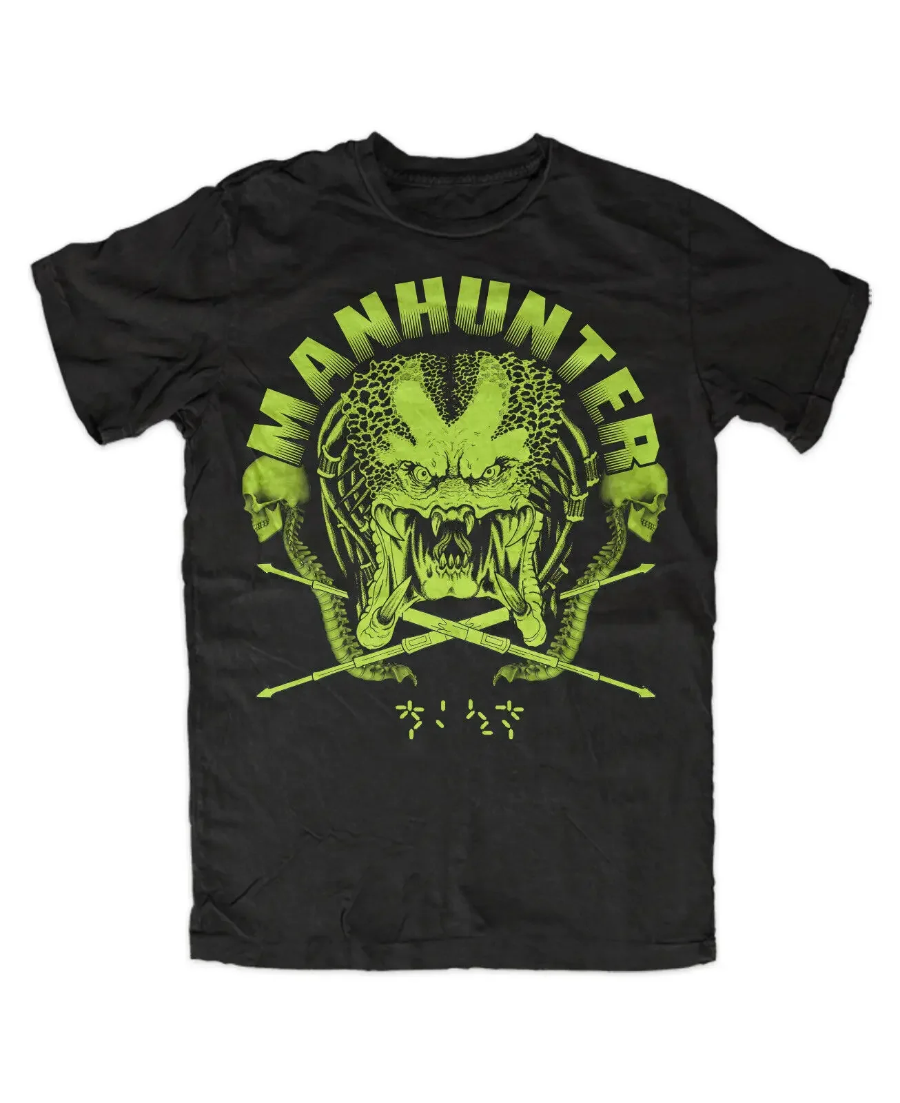 Camiseta casual de manga corta con cuello redondo 100% algodón para hombre Manhunter Predator, Alien, Jlack, Film, Culto, Fantascienza, Spazio, TV