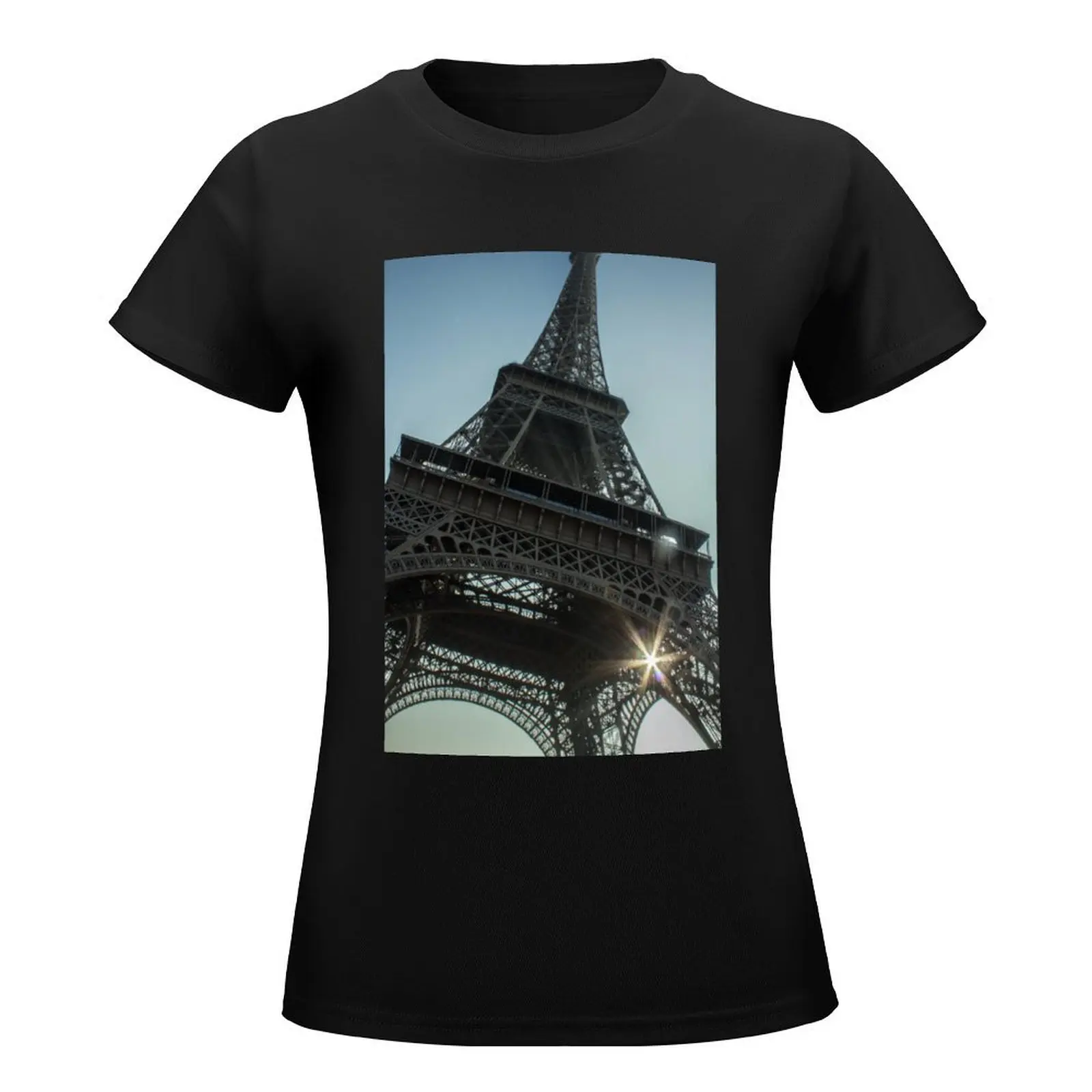 Eiffel Ray of Sunshine T-Shirt summer tops summer clothes western t shirts for Women