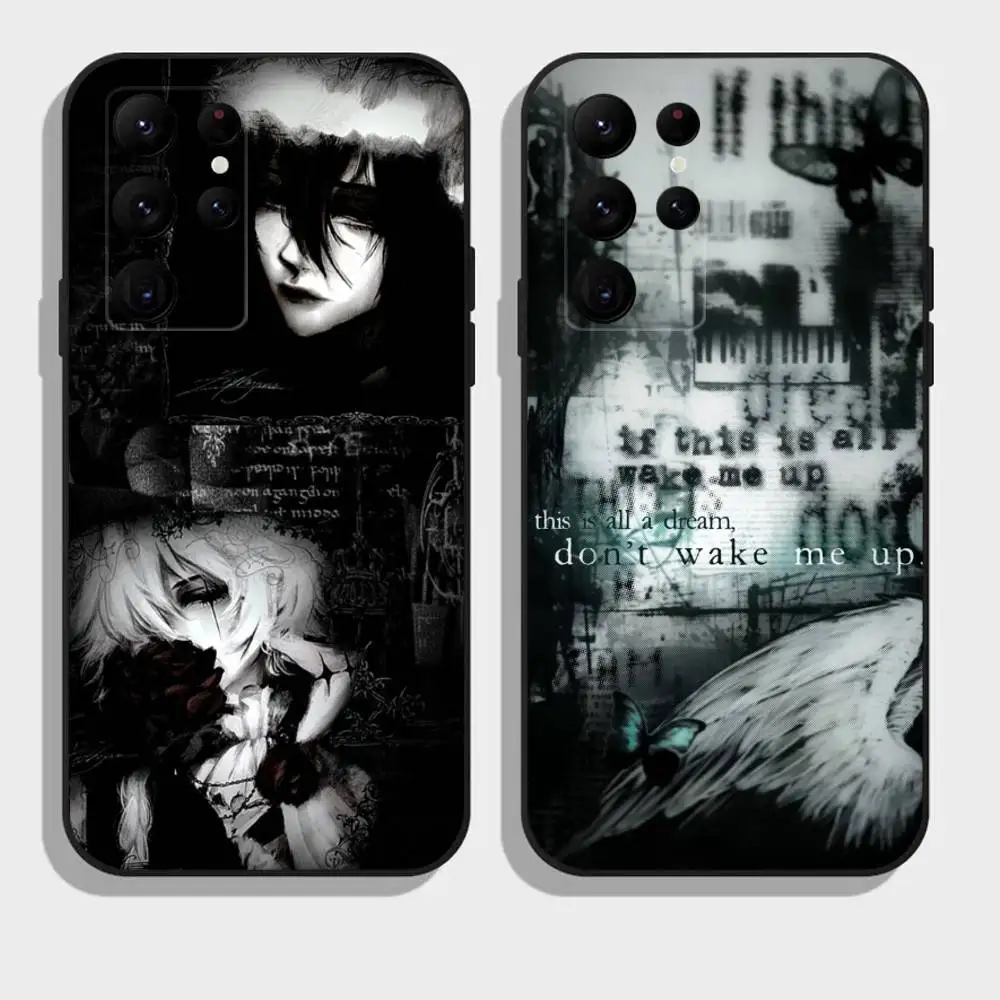 

Gothic C-Coquette C-Cybersigilism Phone Case For Samsung Galaxy A73,21,22,32,71,53,52,51,80,5G Soft Black Cover
