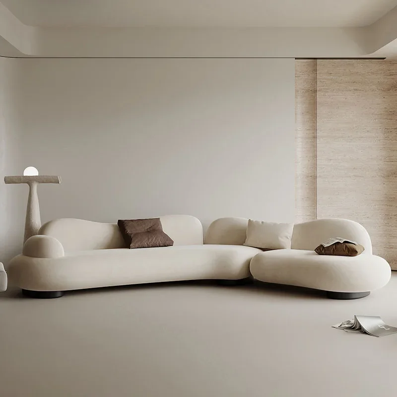 Nordic Lazy Living Room Sofas Couch Puffs Armchair Designer Double Sofas Relaxing Filling Decor Muebles Lounge Suite Furniture