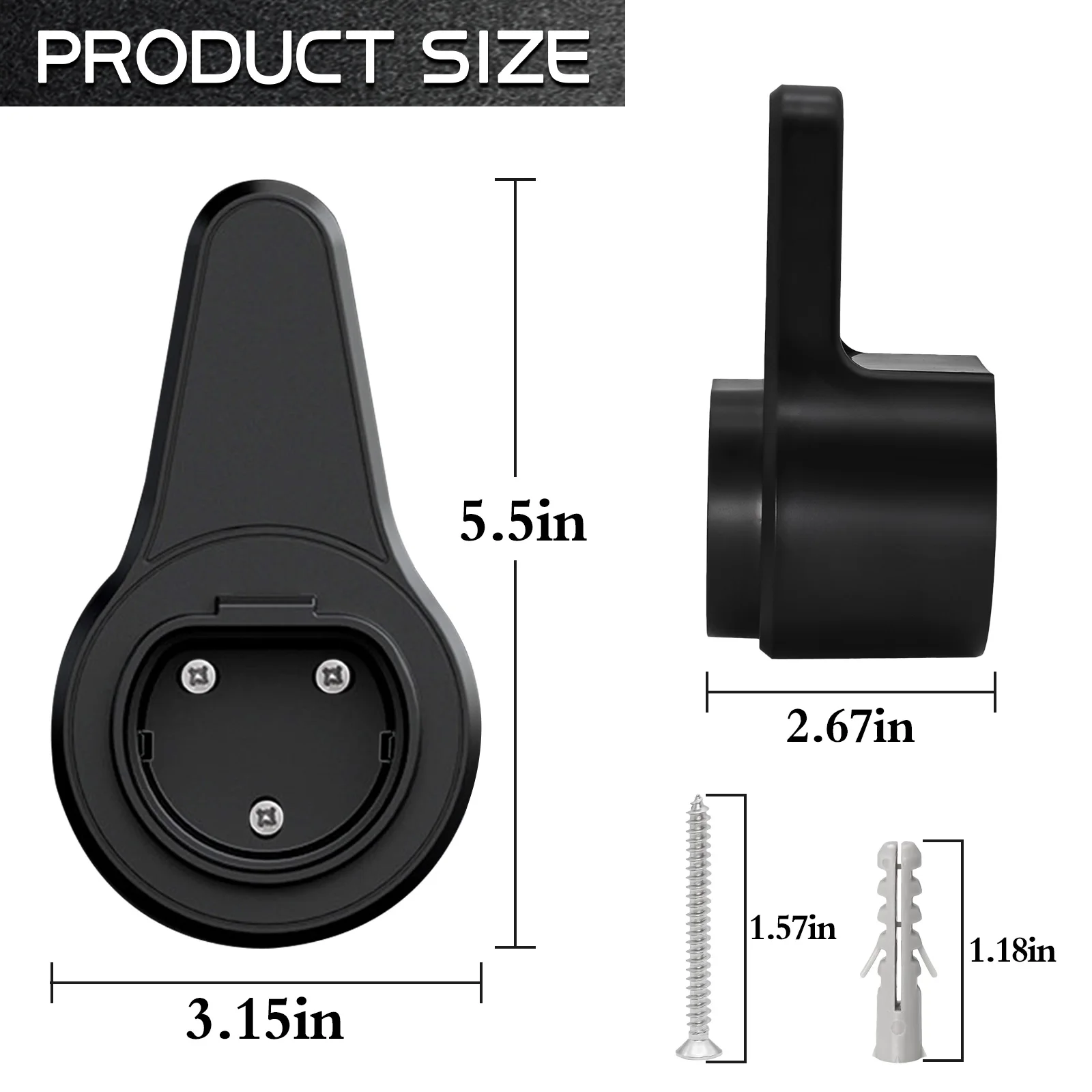 EV Charger Holder Holster Dock Wall-Mount For Electric Vehicle Cars Type 2 Charging Cable Extra Protection Leading Wallbox