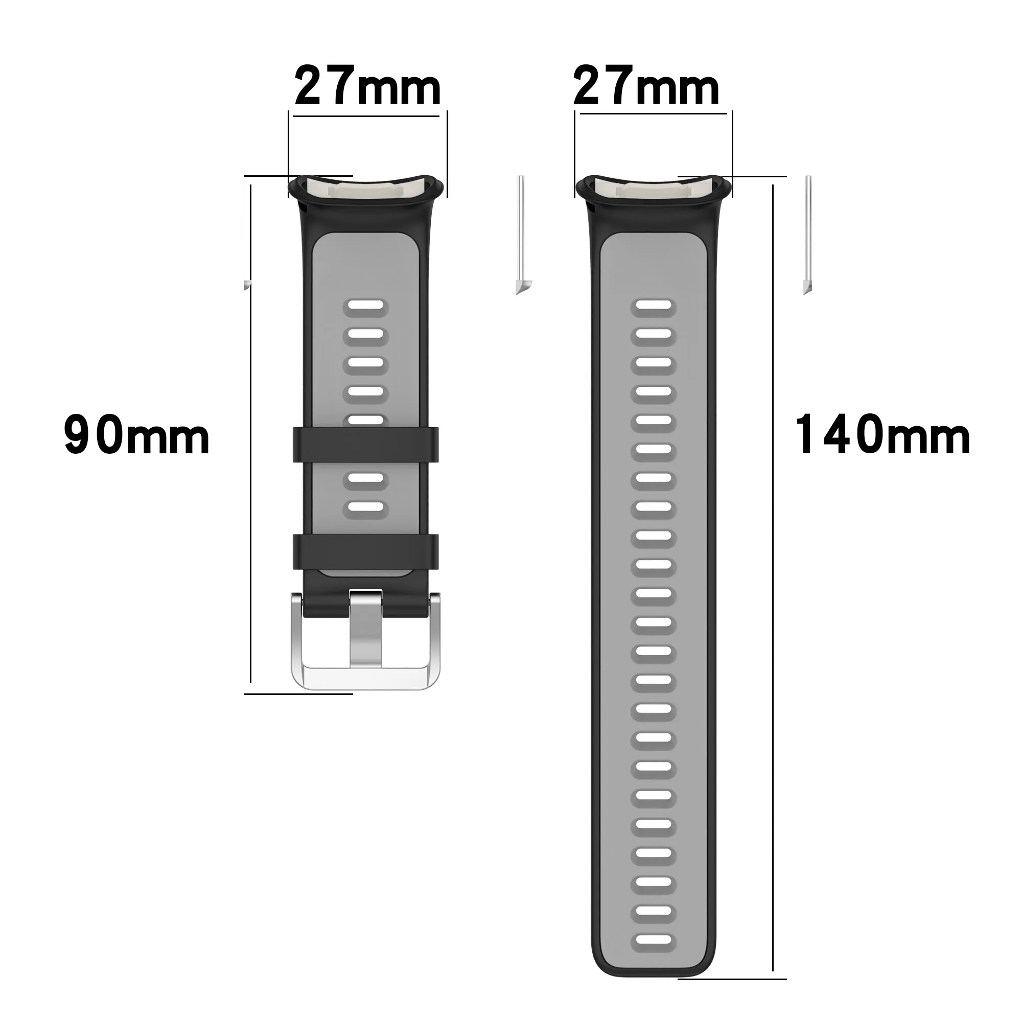 Slimme horlogeband voor Polar Vantage V2 Sport Siliconen horlogeband polsbandje voor Polar Vantage V2 Vervang horlogebanden armband