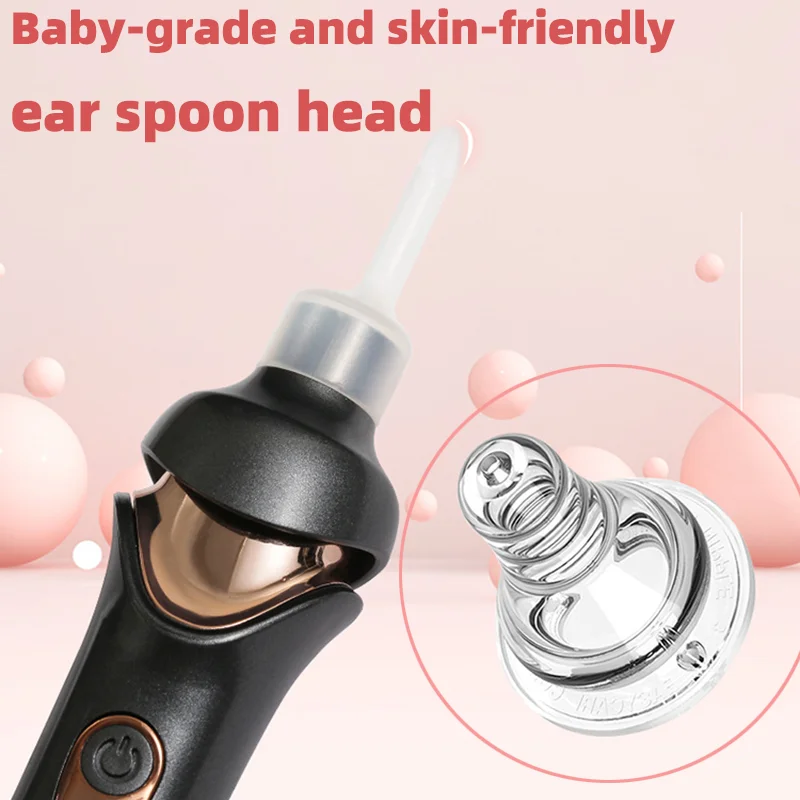 Portable LED Ear Cleaner Spoon Charging Children Adult Luminous Electric Ear-digging Artifact Ear-picking Earwax Cleaning Tool