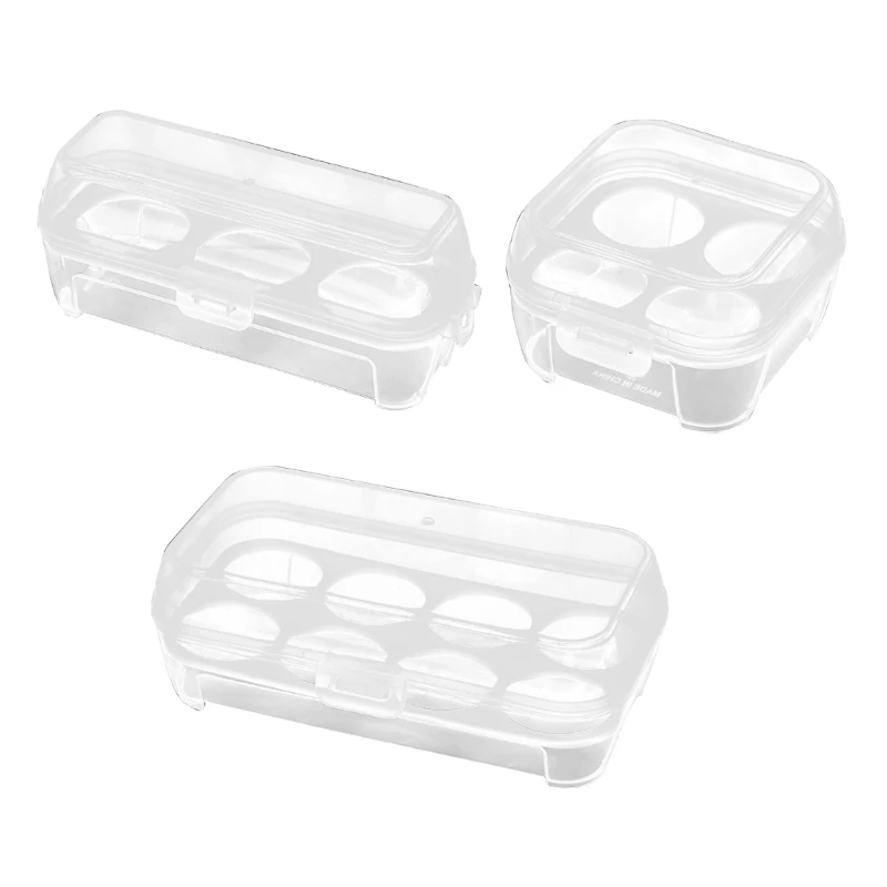 G92F 3 Grid/4 Grid/5  Eggs Holder Container, ABS Eggs Storage Box Shockproof Protections, Eggs Tray Carriages Dispenser