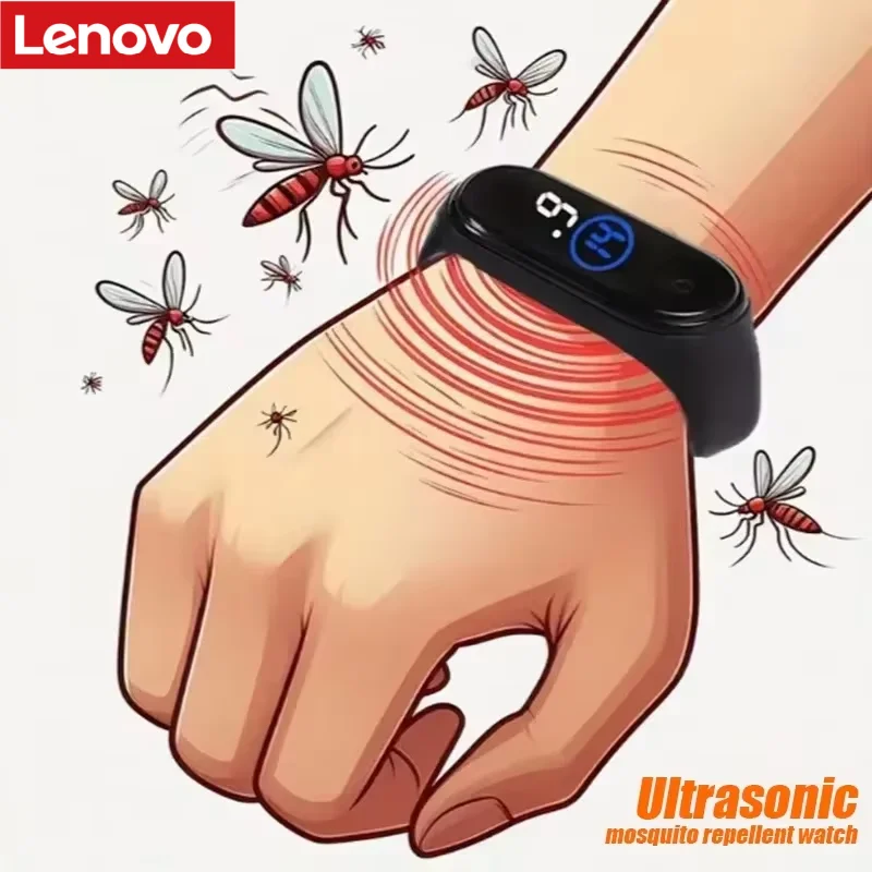 Lenovo Mosquito Repellent Wristband Physical Ultrasonic Non-chemical Efficient Child Mosquito Repellent Bracelet Watch Outdoor