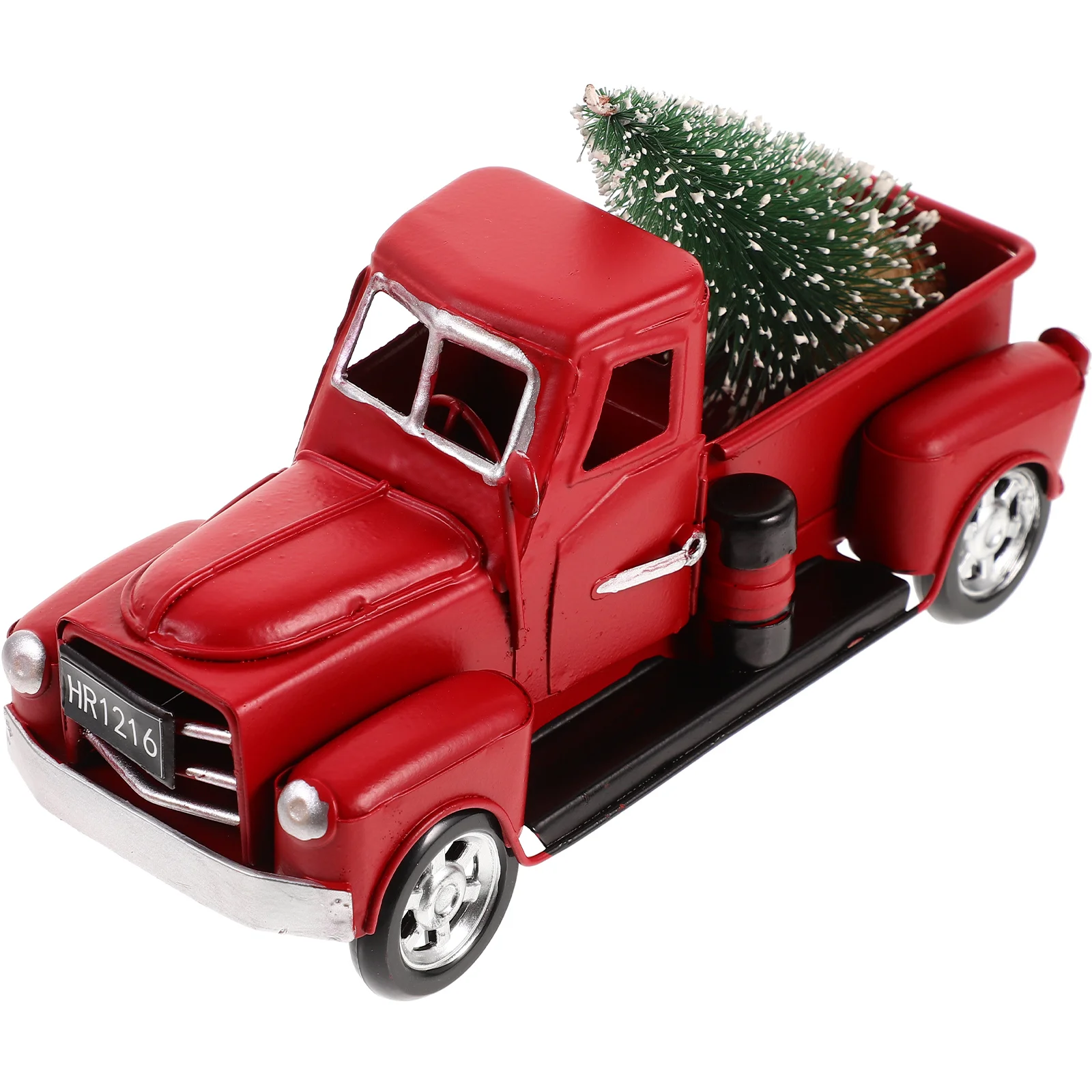 

Vintage Car Model Decoration Classic Metal Home Craft Toys Mini Christmas Tree Manual