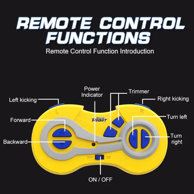 RC كرة القدم لعبة روبوت 2 قطعة ل معركة كرة القدم مضحك 2.4G مع مصباح ليد التحكم عن بعد لعبة الروبوتات الإلكترونية هدية للأطفال #5