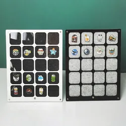 New Badge Storage Box Transparent Dust-Proof Medals Jewelry Box Large Capacity Brooch Wall Display Frame Pin Gift Box Collection
