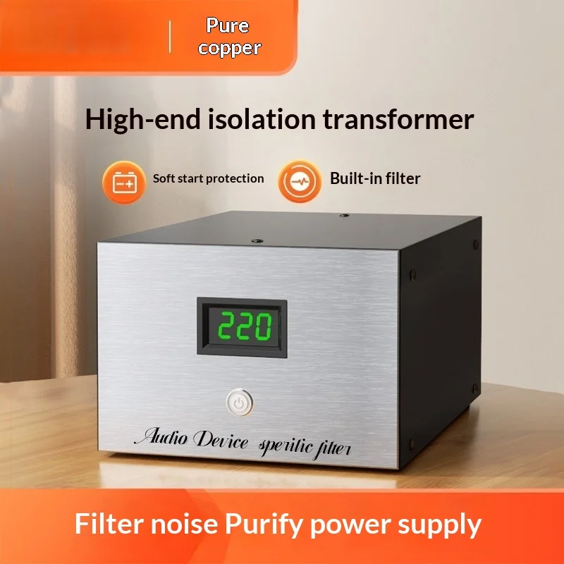 Medical-Grade Isolation Transformer 220V To 110V/220V, Aluminum Case with Overload Protection & Soft Start for Safe Repair