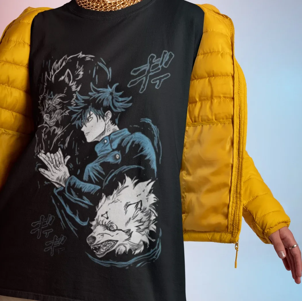 

Megumi Fushiguro Tshirt Jujutsu Kaisen Shirt JJK Gojo Toji Sukuna T-Shirt Anime