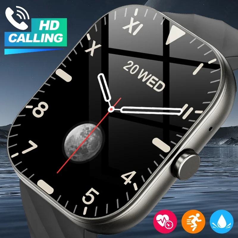 

LIGE 2025 New 2.01"HD Large Screen Smart Watch Men Women Heart Rate Health Monitor Bluetooth Call Smartwatch Man for Android iOS