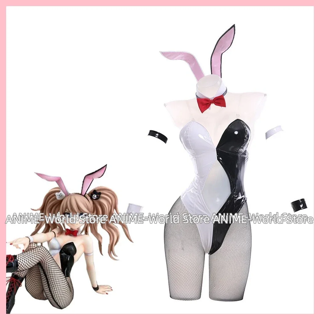 Enoshima Junko Cosplay Costumes Game Danganronpa Cosplay White Black Bunny Girls Gift Halloween Costumes Full Clothes