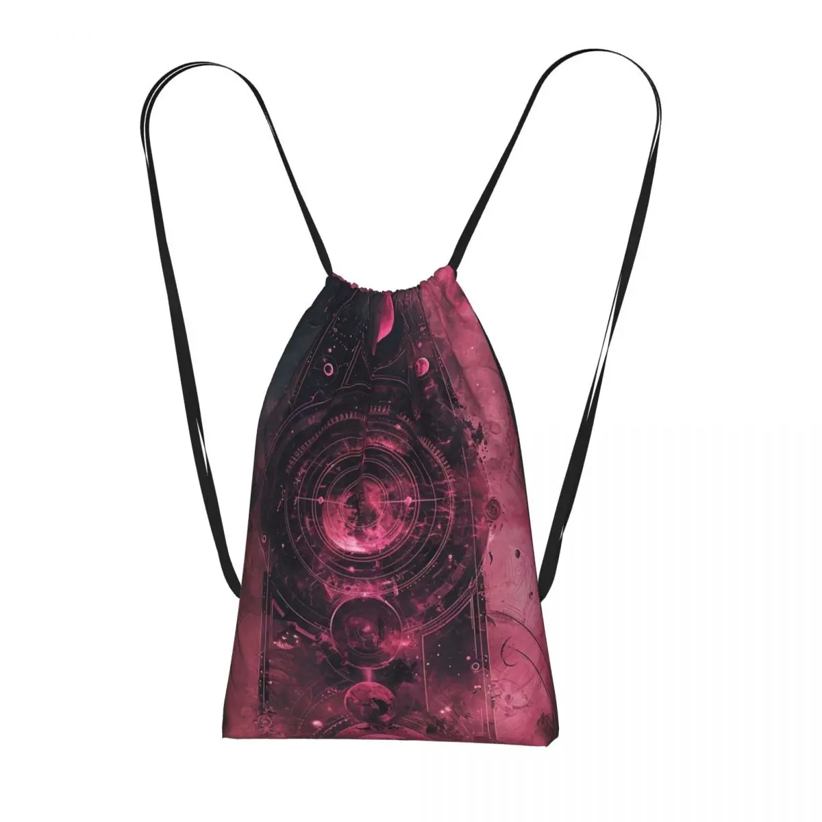 

Gothic Blood Moon Pattern Backpacks Casual Drawstring Bags Sports Bag Book Bags for Man Woman School