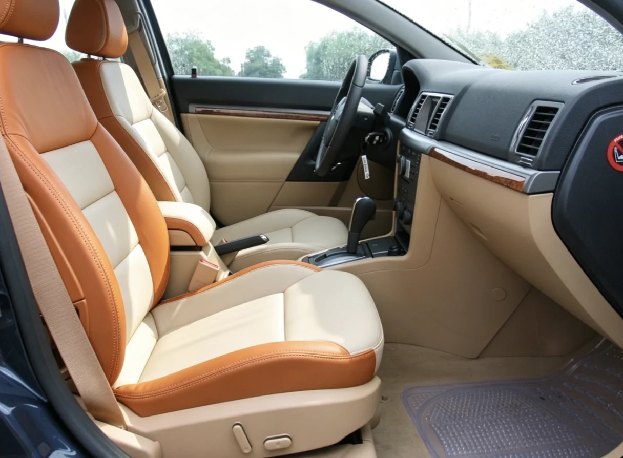 Für Opel Vectra C 2006 Maßgefertigte Autositzbezüge Luxuriöses Nappaleder 100% Passgenau Innenausstattung 360 ° Vollständige Abdeckung – Detail 3