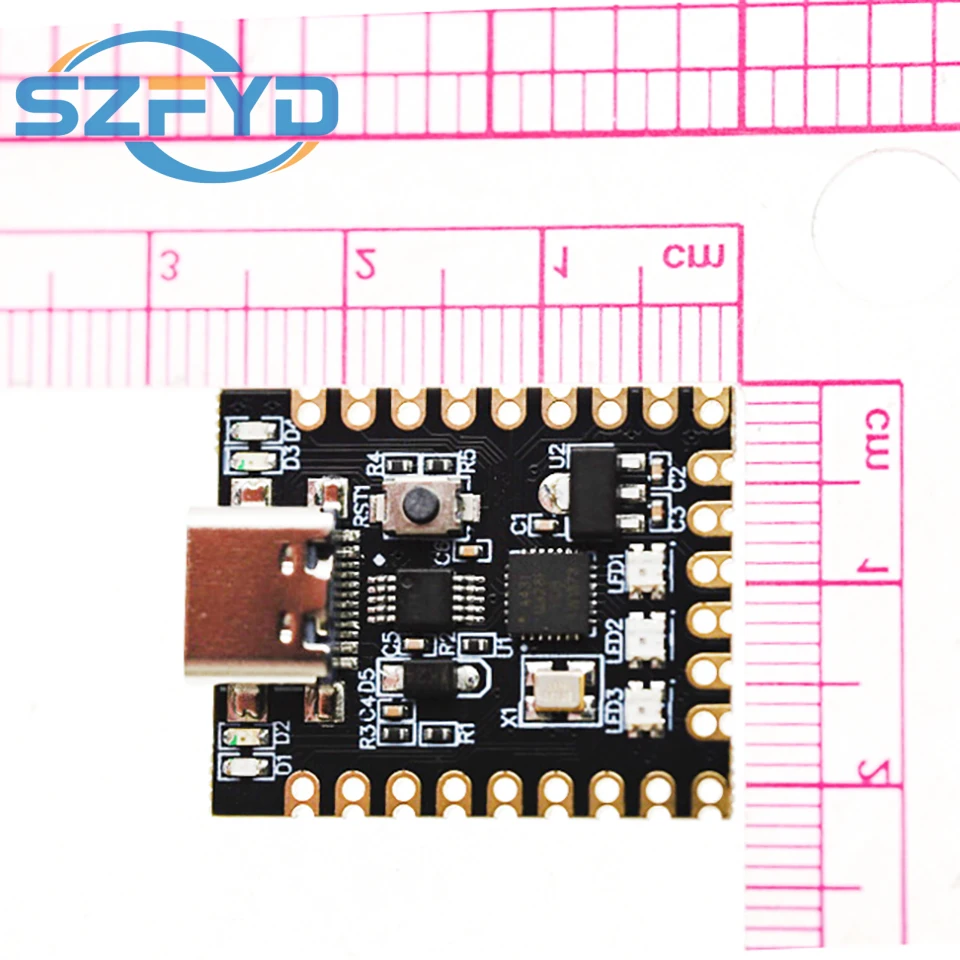 Placa de desenvolvimento Nano Mini Ultra Compact Type-C com interface serial ATmega328P e CH340 para Arduino
