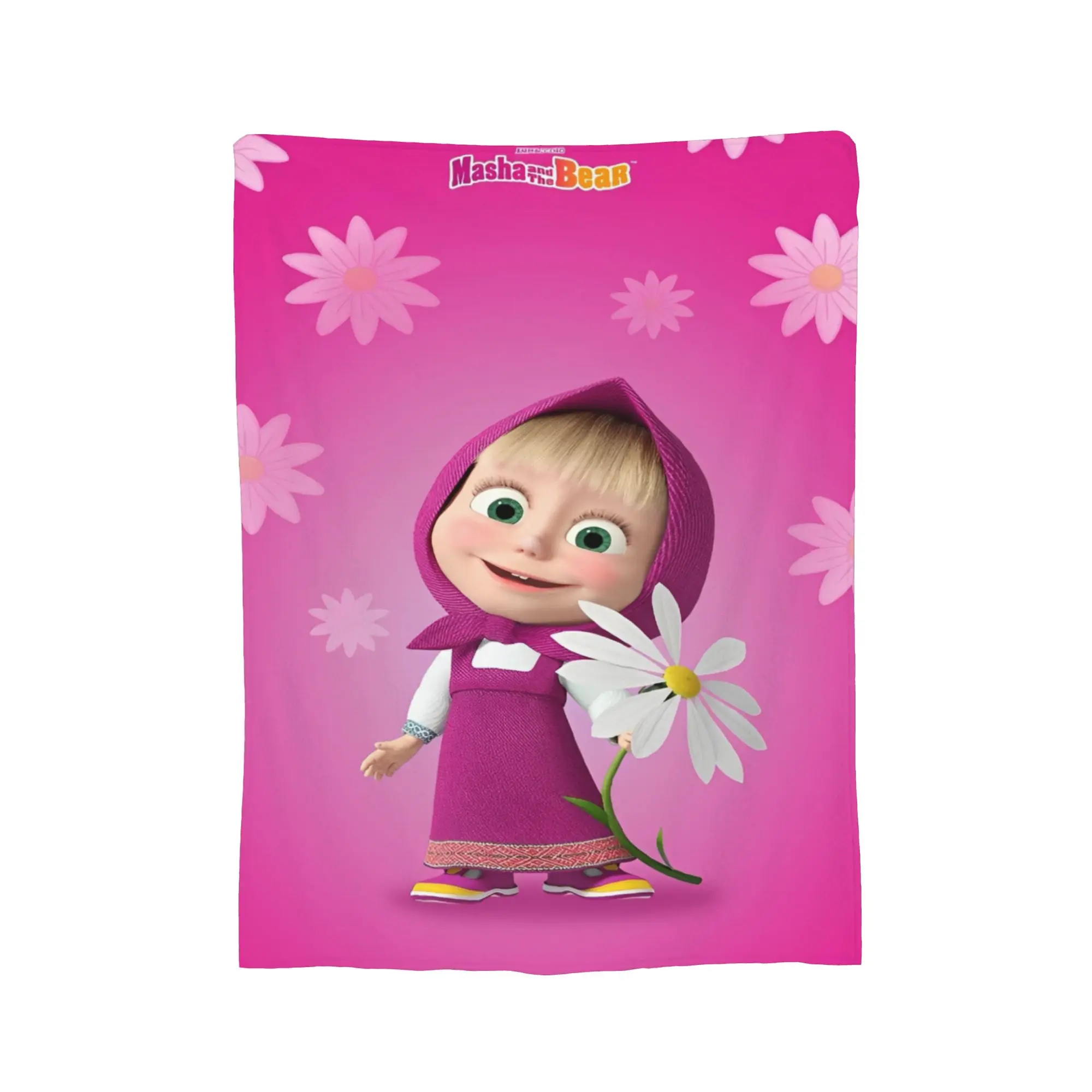 بطانيات ماشايس من الصوف كاواي بير للاسترخاء بطانية رمي فائقة النعومة لمفارش غرفة النوم