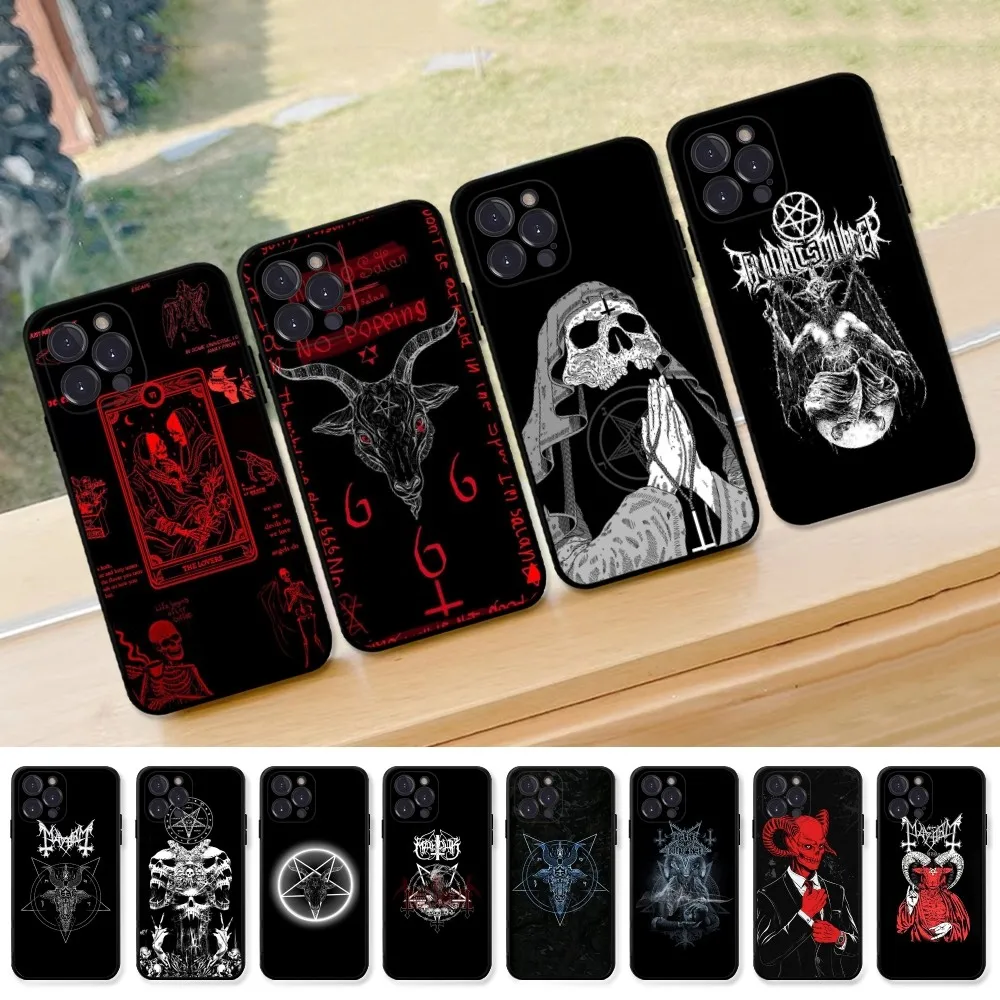 Devil Satan  Phone Case For iPhone 15 14 11 12 13 Mini Pro XS Max Cover 6 7 8 Plus X XR SE 2020 Funda Shell