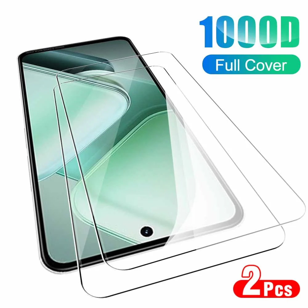 2PCS Full Coverage Tempered Glass Case For vivo iQOO Z9x Screen Protector For iQOO Z9 x iQOOZ9x  iQOOZ9 5G Protective Cover Film