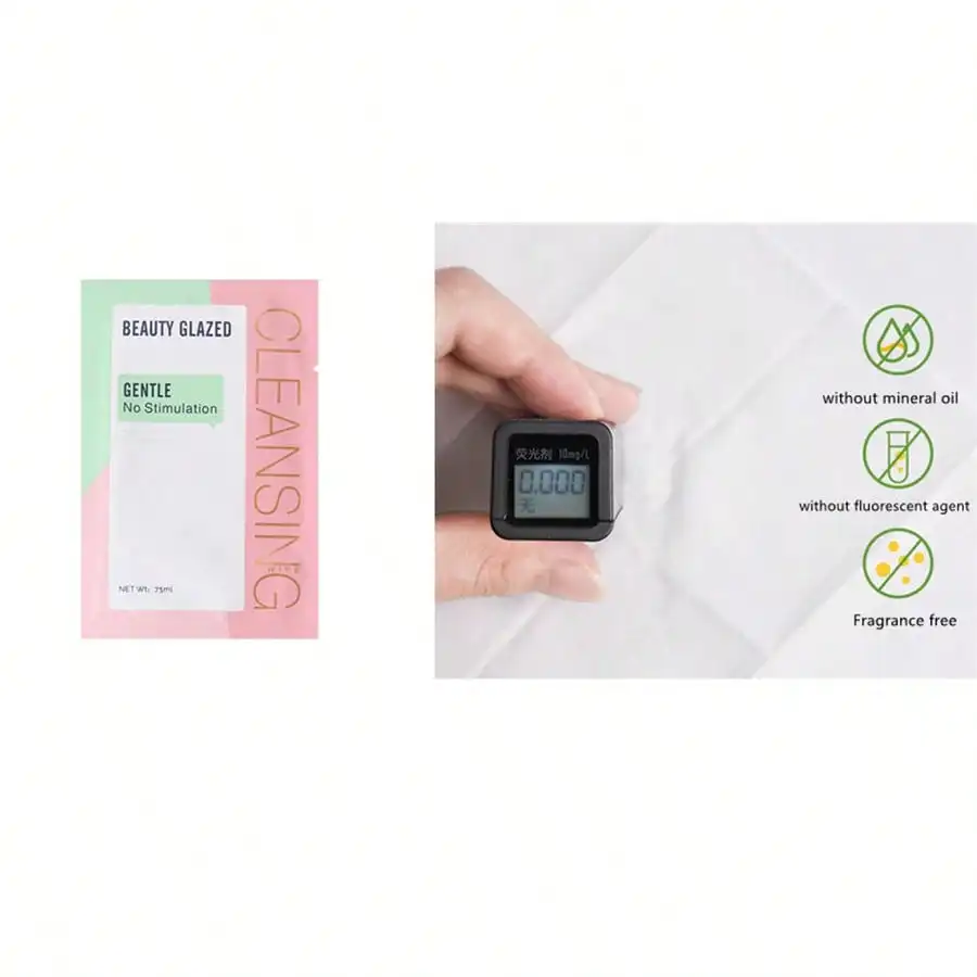Make-up verwijderen Natte doekjes 7,5 ml Olievrije geurvrije snelle reinigingsdoekjes voor de gevoelige huid Dermatoloog getest