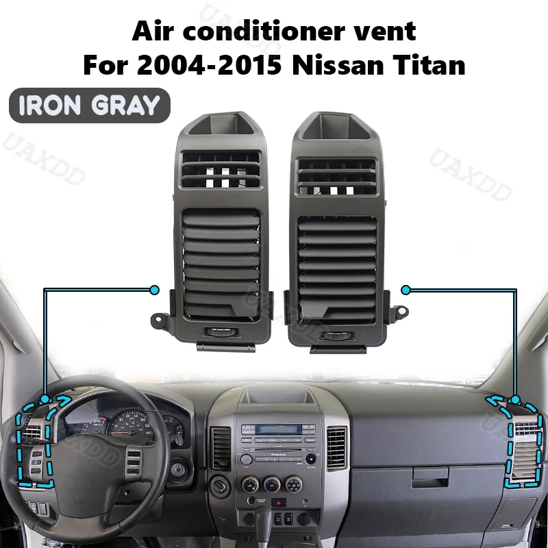 Air Conditioning Vent Grille Assembly Ventilation Outlet For 2004‑2015 Nissan Titan 2 Din Car Automotive Equipment A/C AIR VENT