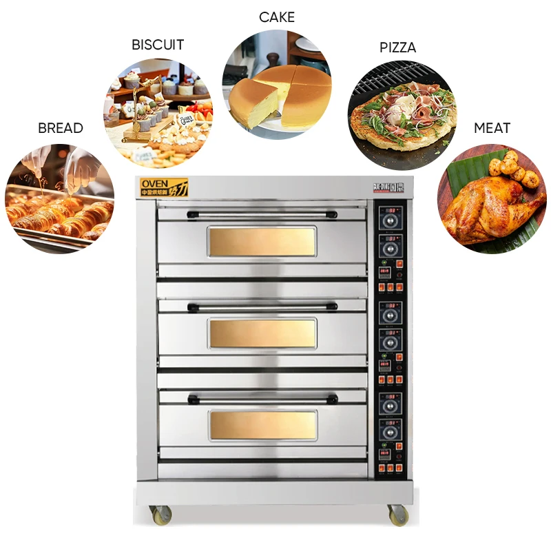 

Premium Quality Commercial Bread Oven - Bakery Equipment Professional Bread Baking Machine and Electric Oven