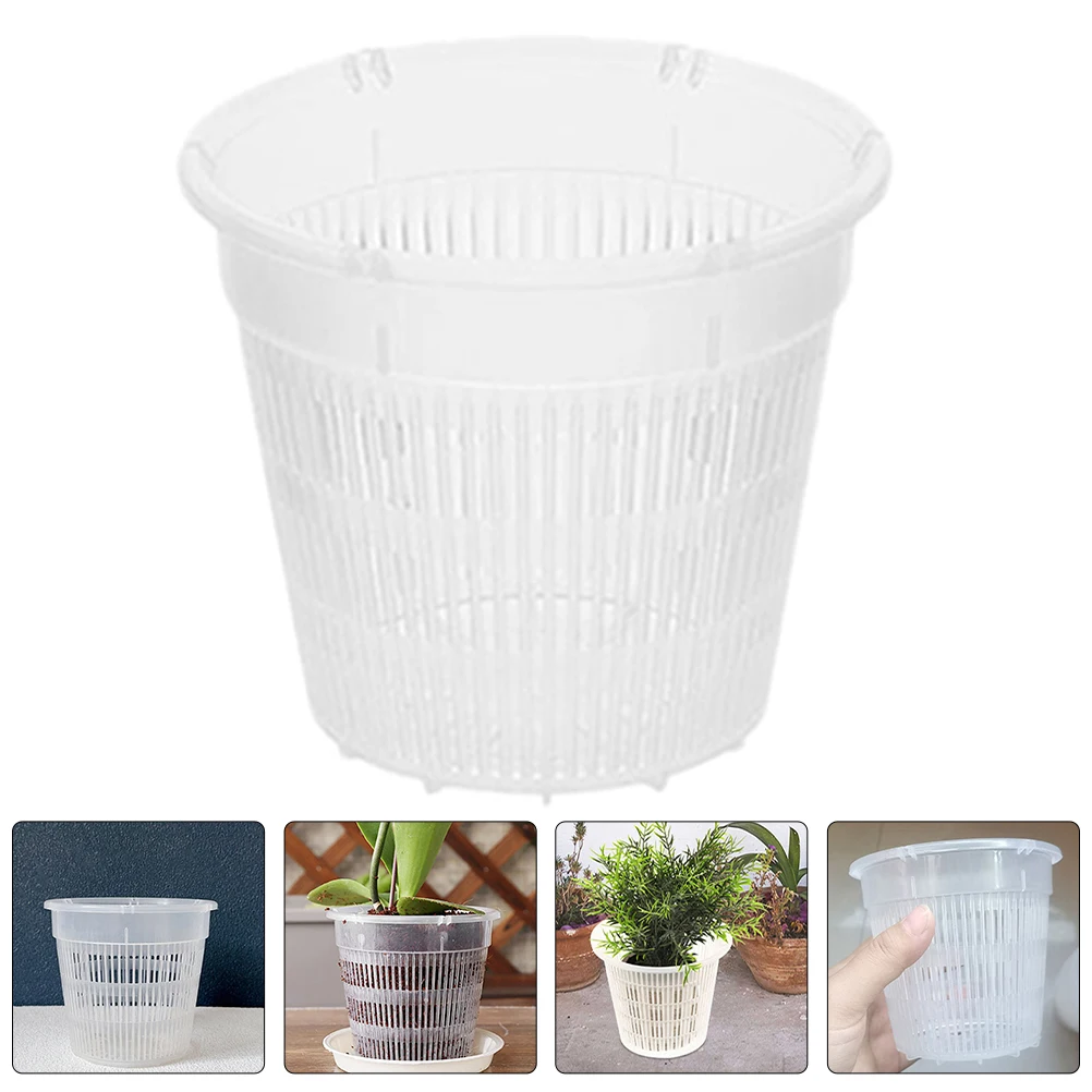

3 Pcs Root Control Pots Flowers Planter Clear for Plants Orchid Holder Pp Gardening Nursery