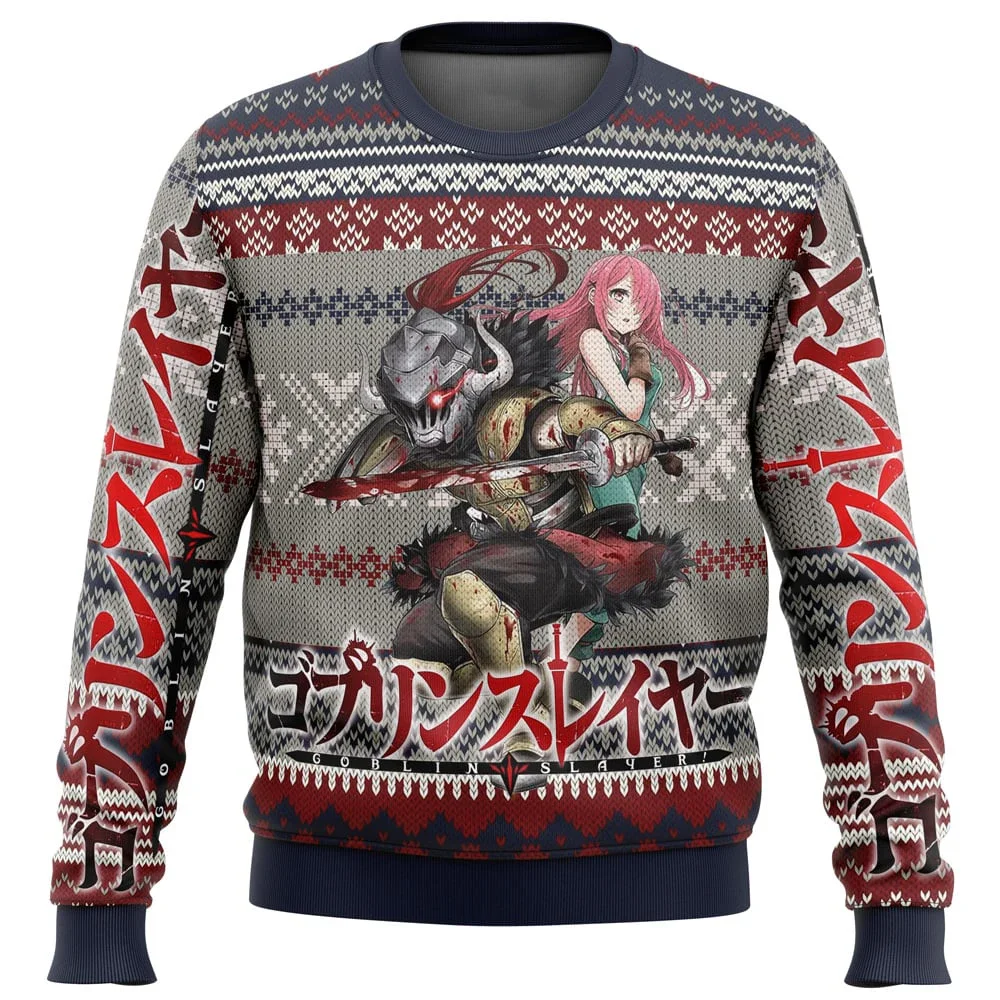 Goblin Slayer Alt Ugly Christmas Sweater Gift Santa Claus Pullover Men 3D Sweatshirt And Top Autumn And Winter Clothi