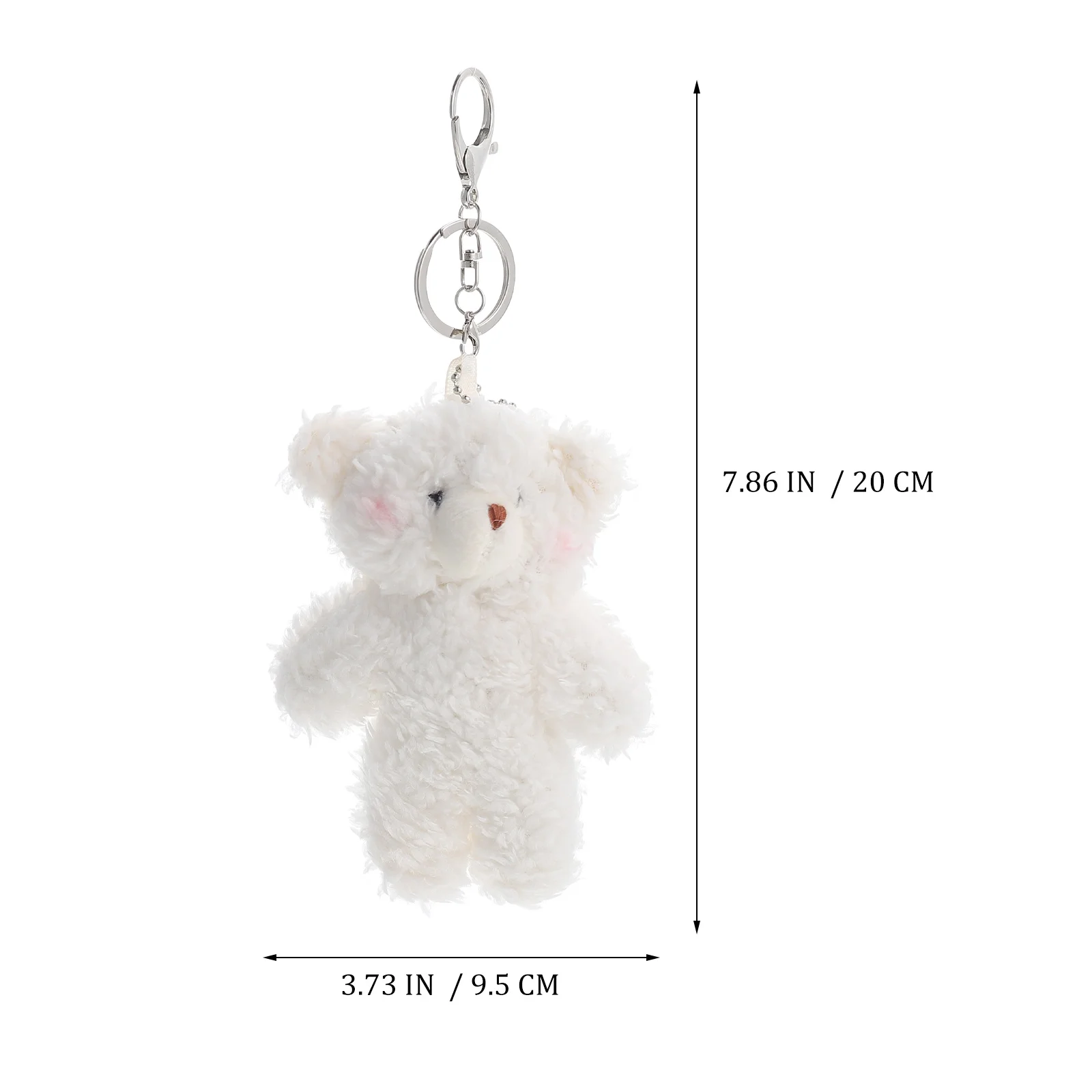 2 Pcs Bear Keychain Keychains for Kids Stuffed Animal Women Party Favors Plush The