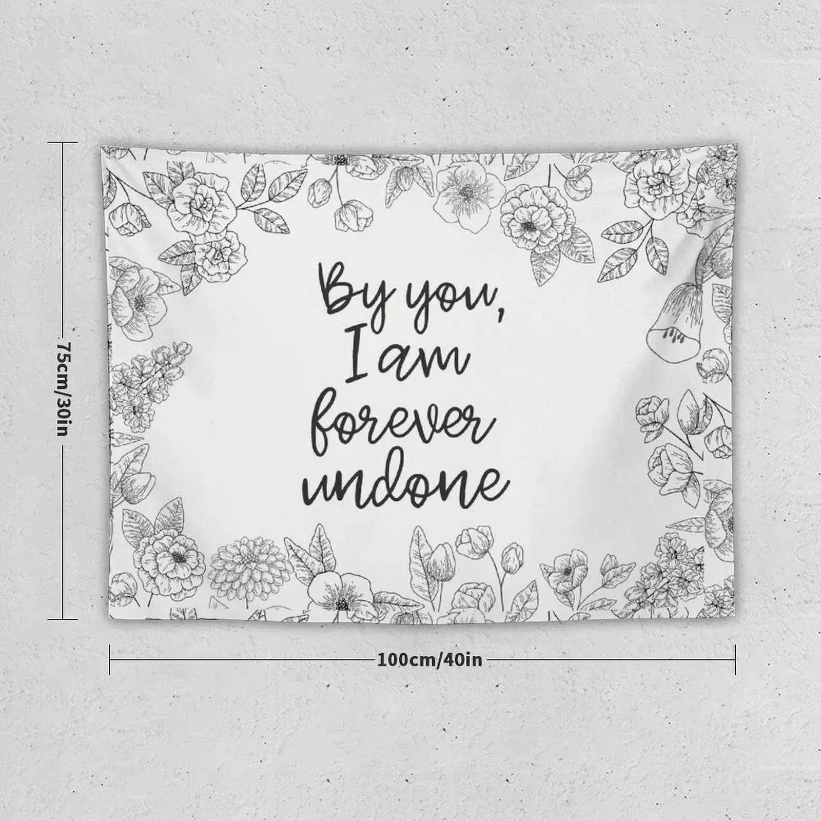 By You, I Am Forever Undone Tapestry Wall Coverings Korean Room Decor Room Decorating Aesthetic Decoration Room Tapestry