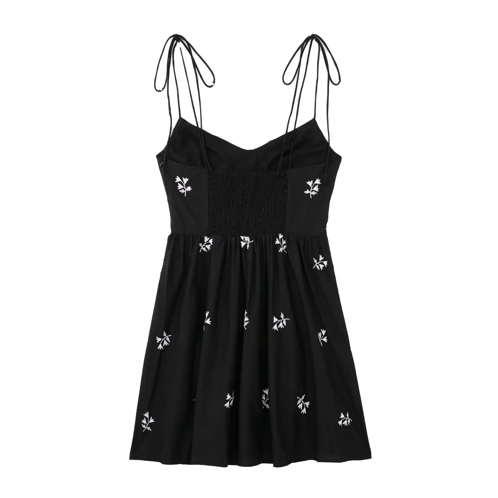 2023 Summer Wholesale Cross-Border Women's Clothing Floral Embroidery Tank Dress 6959 European And American Style Fashion