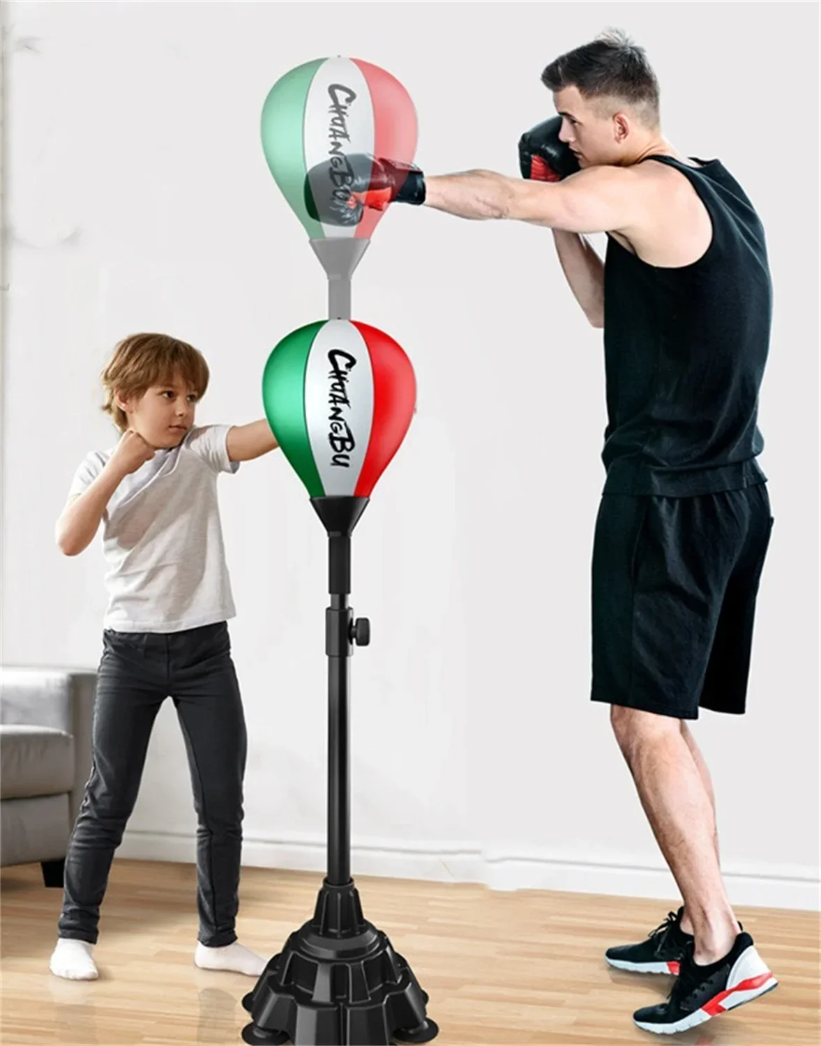 

%a 7254 Boxing reaction ball home tumbler punching bag for children