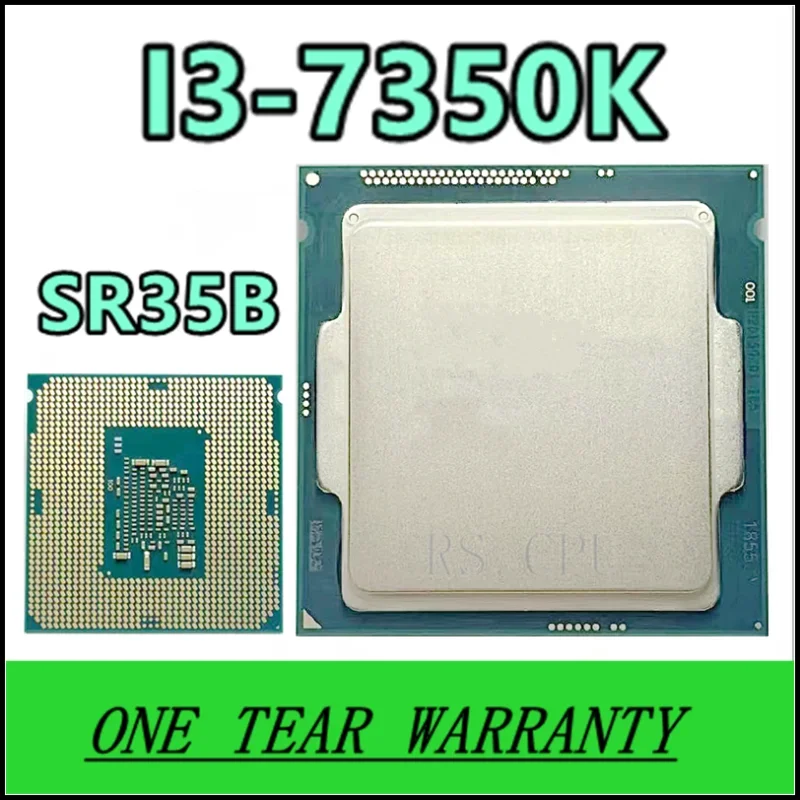 i3-7350K i3 7350K SR35B 4.2 GHz Dual-Core Quad-Thread CPU Processor 4M 60W LGA 1151