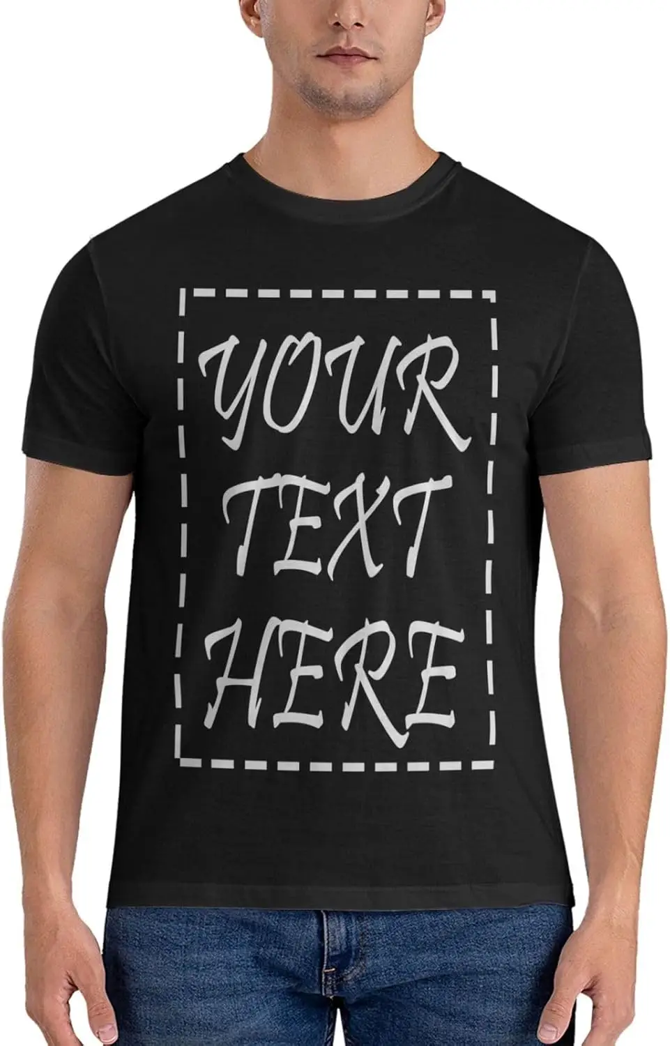 Custom T-Shirts for Men Women Adult Customize Your Image, Text & Photo Personalized Unisex Shirt Thanksgiving Gifts