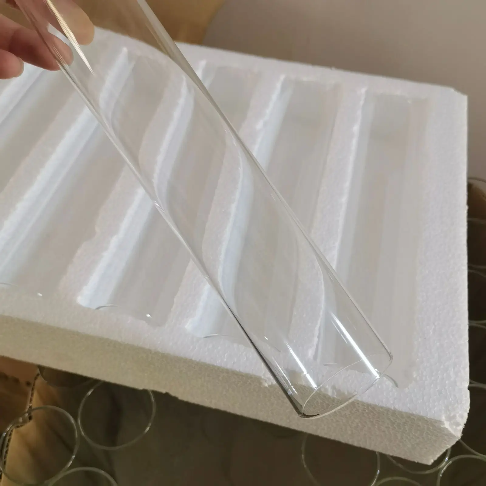 10 개/몫 웨딩 소품 주사위 놀이 캔들 홀더 장식 높은 투명 중공 튜브 25cm 높은 유리 라운드 튜브