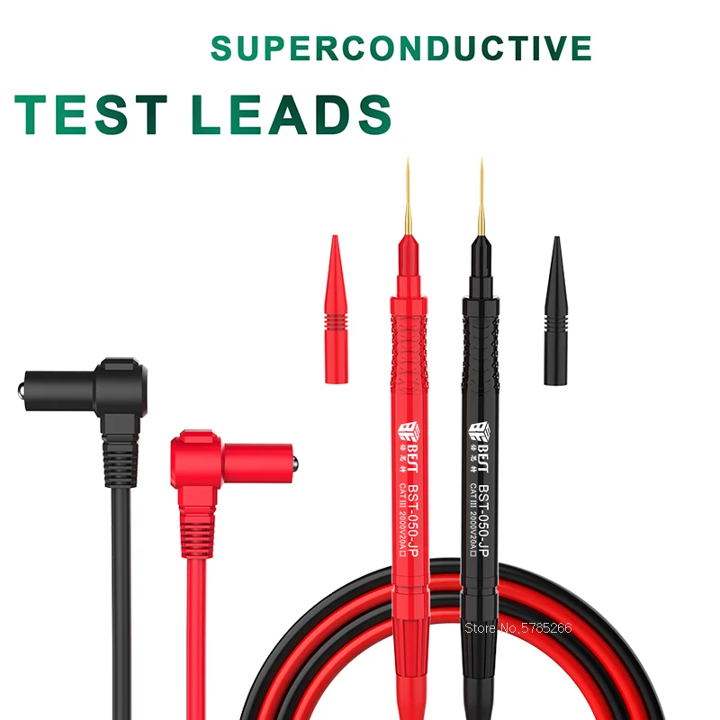 

Суперпроводящие щупы мультиметра, сменные иглы, универсальные измерительные провода для цифрового мультиметра, кабель, щуп, провод 1 м