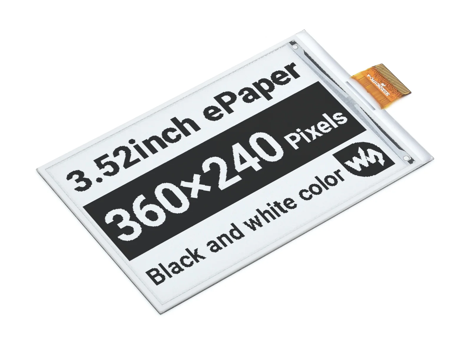 Waveshare 3.52inch e-Paper Raw display, 360 × 240, SPI Interface Paper-Like Effect Without Electricity