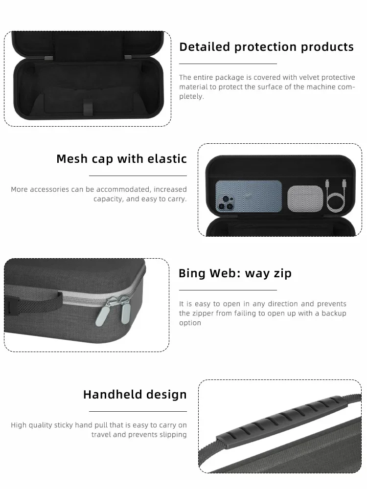 Portable Case Bag for PS Portal Case EVA Hard Carry Storage Bag For Sony PlayStation 5 Portal Handheld Game Console Accessories