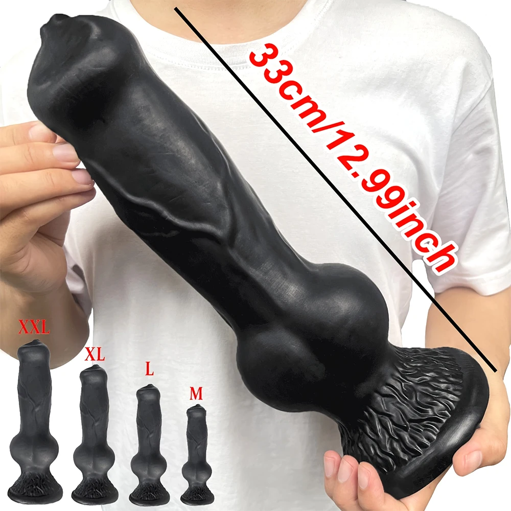 Realistic Huge Dog Knot Dildo Sex Toys for Women M/L/XL/XXL Animal Penis Anal Plug Prostate Soft Suction Cup Adult 18 Products