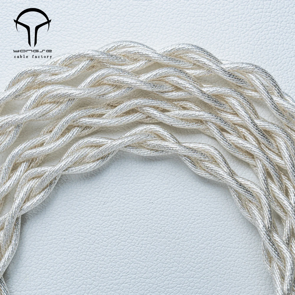 Yongse Britney 20Awg, обновленный кабель для наушников из стерлингового серебра, переключаемый, разъем 3,5 мм + 4,4 мм, 2-контактный 0,78 + штифт MMCX