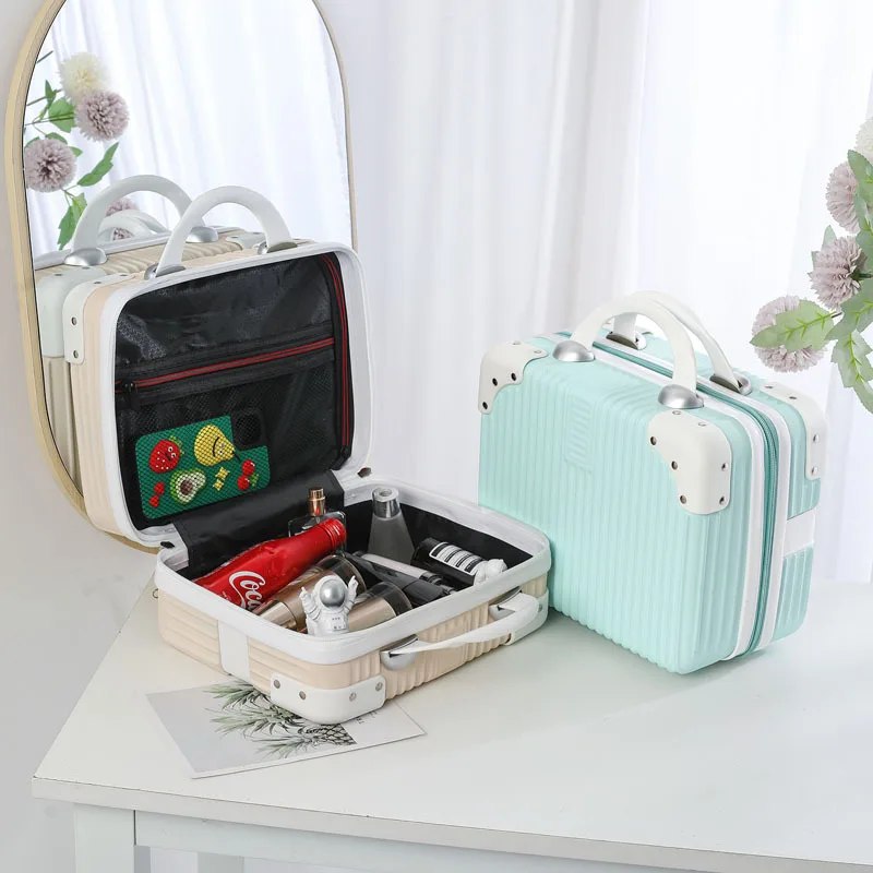 New in Carry-on Hand Suitcase  Small Cabin Travel Mini Carrier Suitcase Storage Box Makeup Cases Luggage for Women