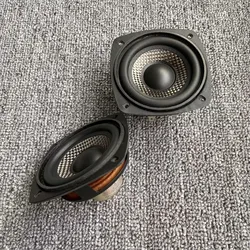 GHXAMP 3 inch 82mm Carbon Fiber Cone Mid Bass frequency speaker DIY 8ohm 15W Neodymium Magnetic 2PCS