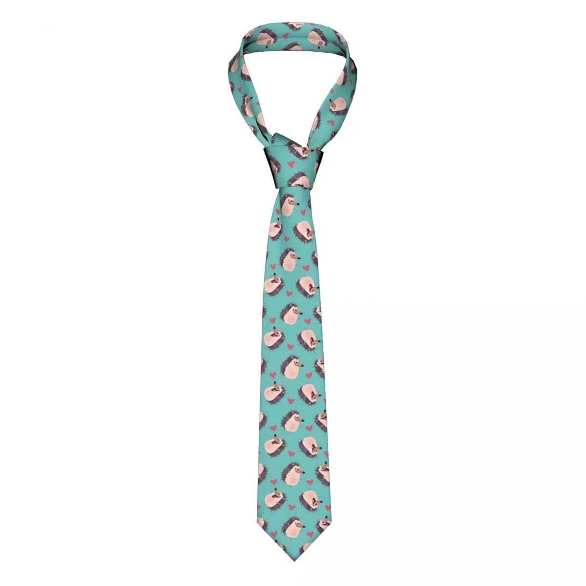 

Hedgehog Necktie Men Casual Polyester 8 cm Wide Probe Head Neck Ties for Mens Daily Wear Cravat Wedding Accessories Gift