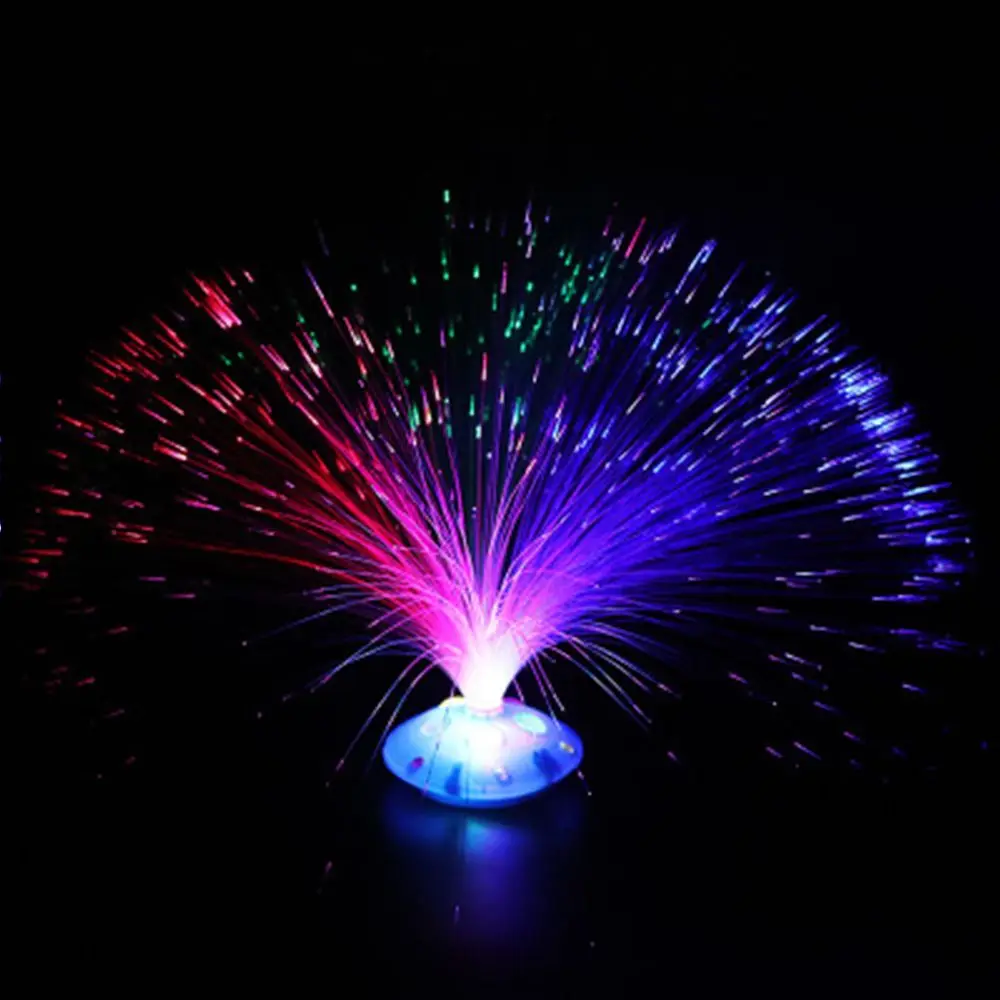 Colorful Multi-color Changing Decoration Holiday Wedding Fiber Optic Lamp Light-Up Toys Night Light LED Light