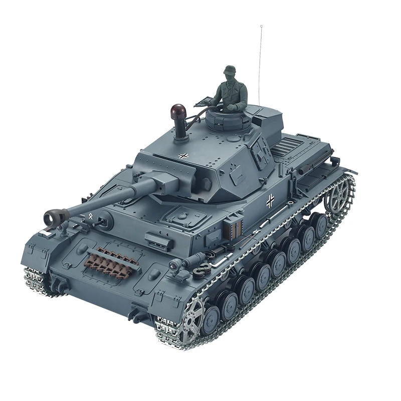 Henglong 3859 1/16 Remote Control Tank German No.4 F2 Type 3859 Military Model 6.0 Professional Metal Version Launchable RC Toys