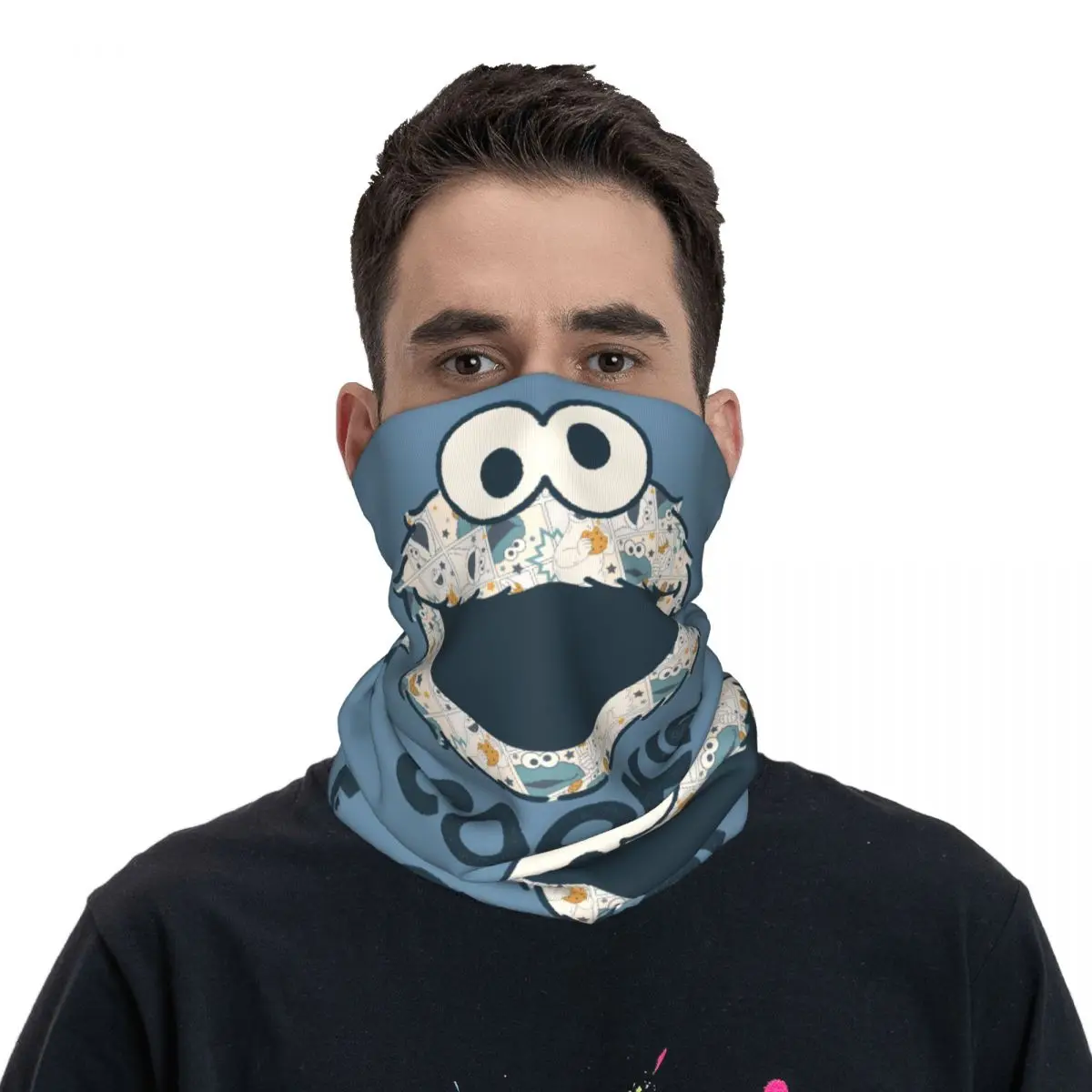 Comic Cookie Thin Bandana Neck ghetta Comic Cookie Wrap sciarpa fascia per il collo