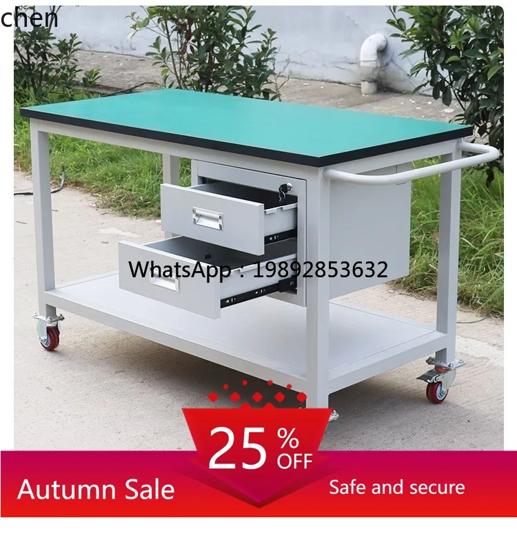 

Anti-static Trolley Factory Workshop Workbench Material Rack Multi-layer Turnover Cart Flat Mobile Tool Small Trolley