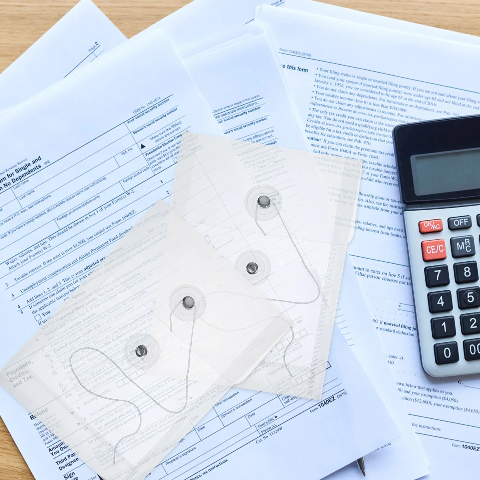 

5Pcs File Organizer Transparent PP Material Document Storage Bags A6 Size Office Home Use Multifunctional Binder Folders Easy