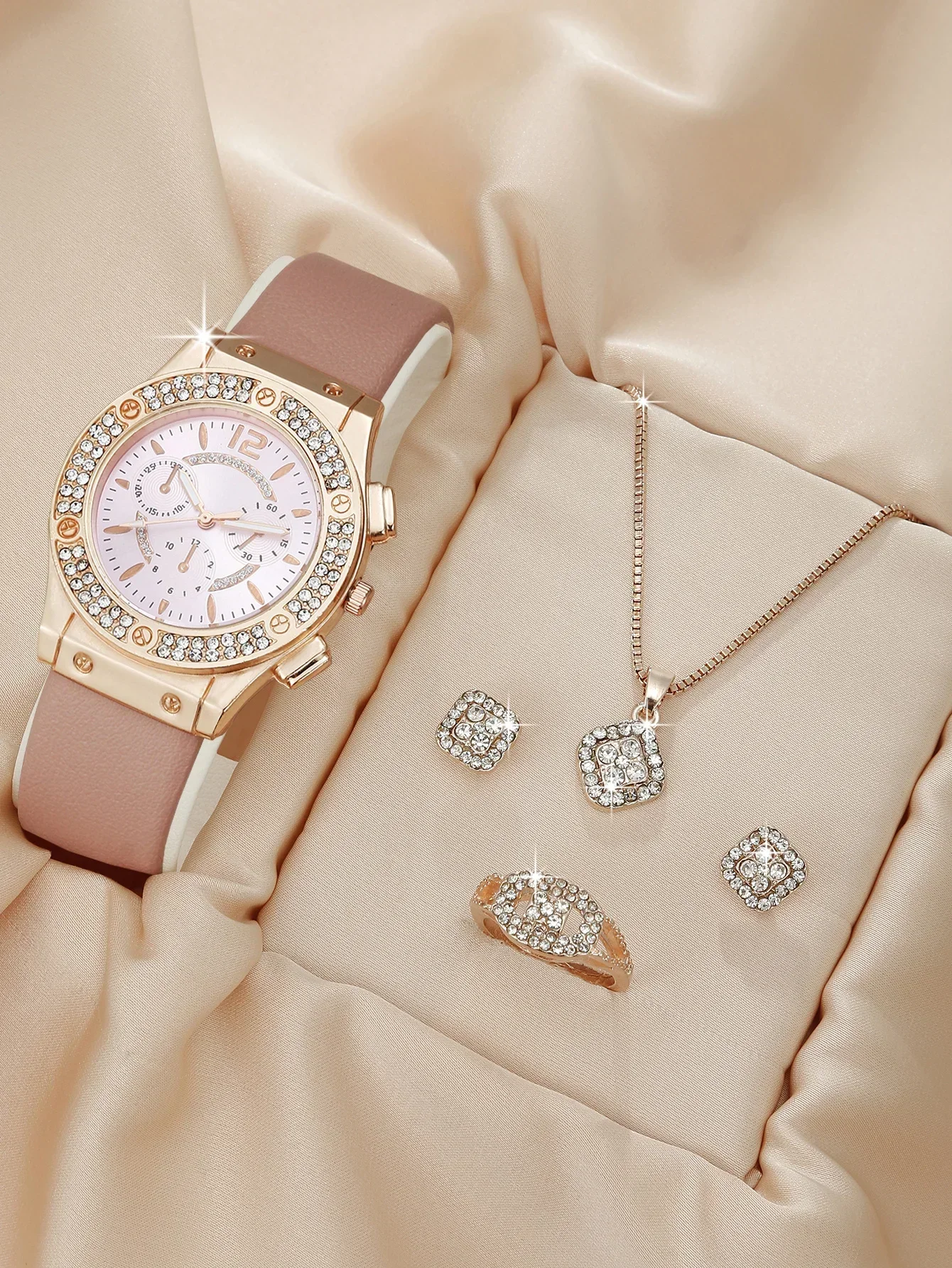 New Foreign Minimalist Set Quartz Watch Trendy PU Strap Women's Watch